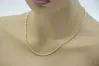 Italian yellow 14k 585 gold Rope chain cc019y