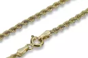 Yellow rose gold chain ★ russiangold.com ★ Gold 585 333 Low price