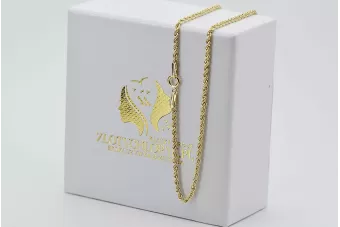 Żółty różowy złoty łańcuch ★ russiangold.com ★ Złoto 585 333 Niska cena