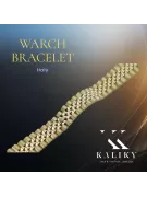 Brățară ceas pentru bărbați din aur galben de 14k stil Rolex mbw022y