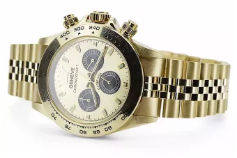 Reloj para hombres de oro Geneve ★ https://zlotychlopak.pl/es/ ★ Pureza de oro 585 333 Precio bajo!