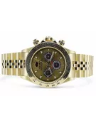 Gold men's watch Geneve ★ zlotychlopak.pl ★ Gold purity 585 333 Low Price!