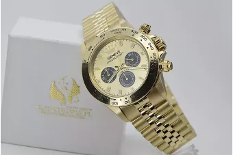 Reloj para hombres de oro Geneve ★ https://zlotychlopak.pl/es/ ★ Pureza de oro 585 333 Precio bajo!