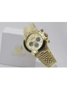 Gold men's watch Geneve ★ zlotychlopak.pl ★ Gold purity 585 333 Low Price!