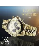 Gold men's watch Geneve ★ zlotychlopak.pl ★ Gold purity 585 333 Low Price!