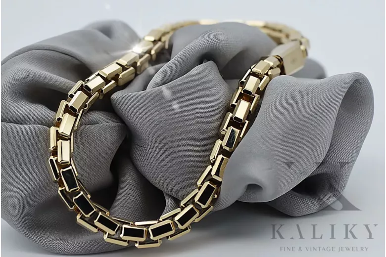 Yellow rose gold bracelet ★ russiangold.com ★ Gold 585 333 Low price