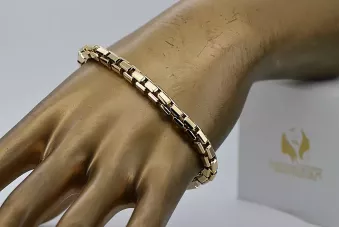 Złota bransoleta ankiet 14k 585 Nowy model Excellent! cb068y