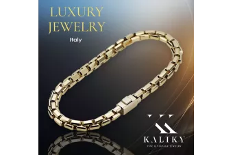 Złota bransoleta ankiet 14k 585 Nowy model Excellent! cb068y