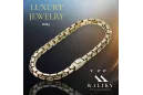 Yellow rose gold bracelet ★ russiangold.com ★ Gold 585 333 Low price