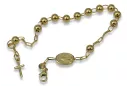 Yellow rose gold rosary bracelet★ russiangold.com ★ Gold 585 333 Low price