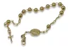 Italian 14k 585 gold rosary "Dolce Gab" bracelet rbc003y