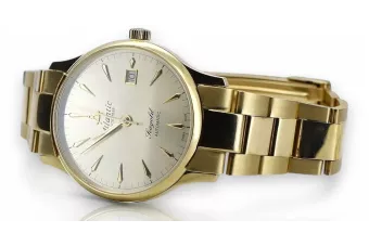 Reloj para hombres de oro Geneve ★ https://zlotychlopak.pl/es/ ★ Pureza de oro 585 333 Precio bajo!
