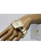 Gold men's watch Geneve ★ zlotychlopak.pl ★ Gold purity 585 333 Low Price!