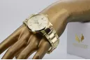 Gold men's watch Geneve ★ zlotychlopak.pl ★ Gold purity 585 333 Low Price!