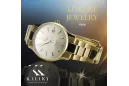 Gold men's watch Geneve ★ zlotychlopak.pl ★ Gold purity 585 333 Low Price!