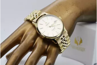 Reloj para hombres de oro Geneve ★ https://zlotychlopak.pl/es/ ★ Pureza de oro 585 333 Precio bajo!