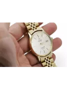 Gold men's watch Geneve ★ zlotychlopak.pl ★ Gold purity 585 333 Low Price!