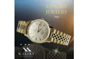 Gold men's watch Geneve ★ zlotychlopak.pl ★ Gold purity 585 333 Low Price!