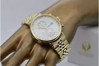 Reloj para hombres de oro Geneve ★ https://zlotychlopak.pl/es/ ★ Pureza de oro 585 333 Precio bajo!
