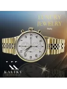 Gold men's watch Geneve ★ zlotychlopak.pl ★ Gold purity 585 333 Low Price!