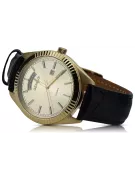 Gold men's watch Geneve ★ zlotychlopak.pl ★ Gold purity 585 333 Low Price!