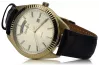 Yellow 14k gold men's women's Geneve watch mw008ydy