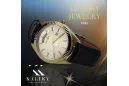 Gold men's watch Geneve ★ zlotychlopak.pl ★ Gold purity 585 333 Low Price!