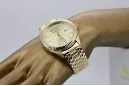 Gold men's watch Geneve ★ zlotychlopak.pl ★ Gold purity 585 333 Low Price!