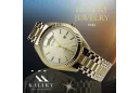 Gold men's watch Geneve ★ zlotychlopak.pl ★ Gold purity 585 333 Low Price!