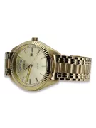 Gold men's watch Geneve ★ zlotychlopak.pl ★ Gold purity 585 333 Low Price!