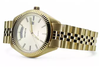 Reloj para hombres de oro Geneve ★ https://zlotychlopak.pl/es/ ★ Pureza de oro 585 333 Precio bajo!