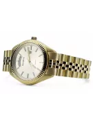 Gold men's watch Geneve ★ zlotychlopak.pl ★ Gold purity 585 333 Low Price!