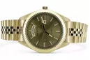 Gold men's watch Geneve ★ zlotychlopak.pl ★ Gold purity 585 333 Low Price!