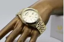 Gold men's watch Geneve ★ zlotychlopak.pl ★ Gold purity 585 333 Low Price!