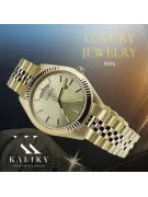 Gold men's watch Geneve ★ zlotychlopak.pl ★ Gold purity 585 333 Low Price!