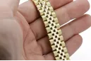 Yellow 14k gold man's Rolex style watch bracelet mbw022y