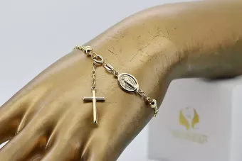 Gelb Roségold Rosenkranz Armband★ russiangold.com ★ Gold 585 333 Niedriger Preis