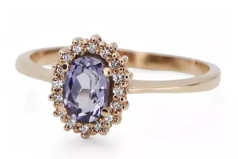 Original Vintage 14K Rose Or Alexandrite Ring Vintage crc009r