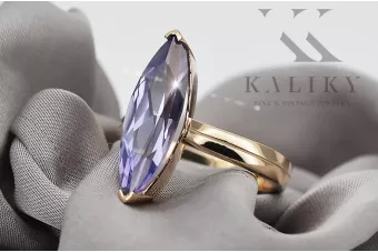 Aleksandryt Oryginalny wyrób Vintage 14k z różowego złota Pierścionek crc010r