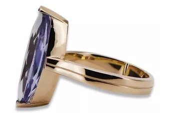 Original Vintage 14K Rose Gold Alexandrite Inel crc010r