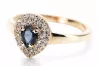 14K Ring Saphir Original Roségold crc011r