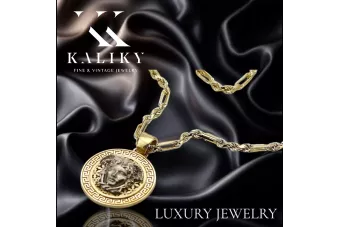 Златна висулка висулка ★ zlotychlopak.pl ★ Златен отличителен белег 585 333 ниска цена