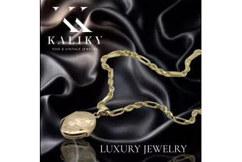 Златна висулка висулка ★ zlotychlopak.pl ★ Златен отличителен белег 585 333 ниска цена