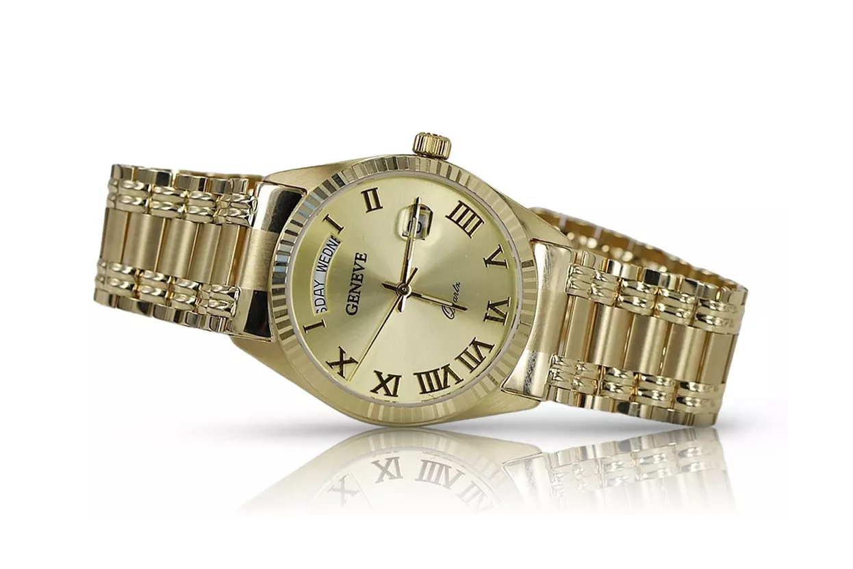 Gold men's watch Geneve ★ zlotychlopak.pl ★ Gold purity 585 333 Low Price! Gold men's watch Geneve ★ zlotychlopak.pl ★ Gold purity 585 333 Low Price!
