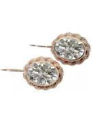 Zircon Original Vintage 14K Rose Gold Earrings Vintage vec007r