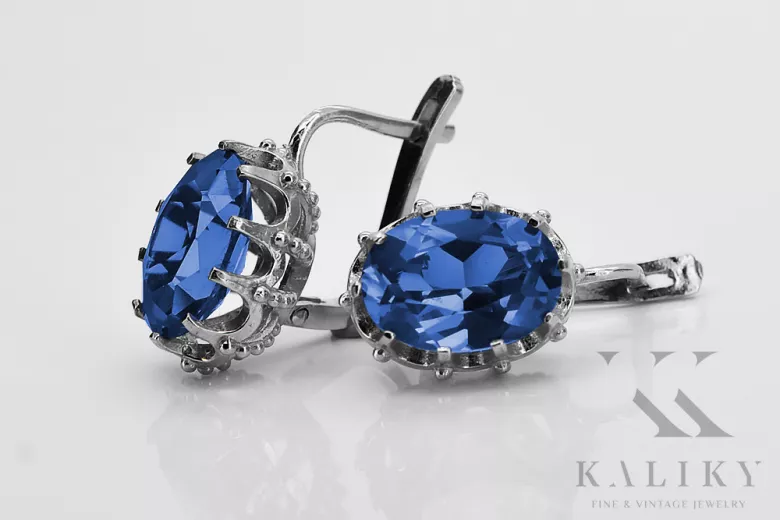 Russe soviétique 925 argent sterling Alexandrite Rubis Émeraude Saphir Aigue-marine Zircon ... Boucles d’oreilles VEC079S Russe soviétique 925 argent sterling Alexandrite Rubis Émeraude Saphir Aigue-marine Zircon ... Boucles d’oreilles VEC079S
