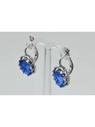 Russe soviétique 925 argent sterling Alexandrite Rubis Émeraude Saphir Aigue-marine Zircon ... Boucles d’oreilles VEC079S