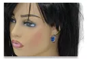Vintage 925 Silver sapphire earrings vec079s Vintage Vintage 925 Silver sapphire earrings vec079s Vintage