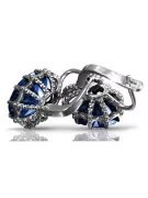 Russe soviétique 925 argent sterling Alexandrite Rubis Émeraude Saphir Aigue-marine Zircon ... Boucles d’oreilles VEC079S