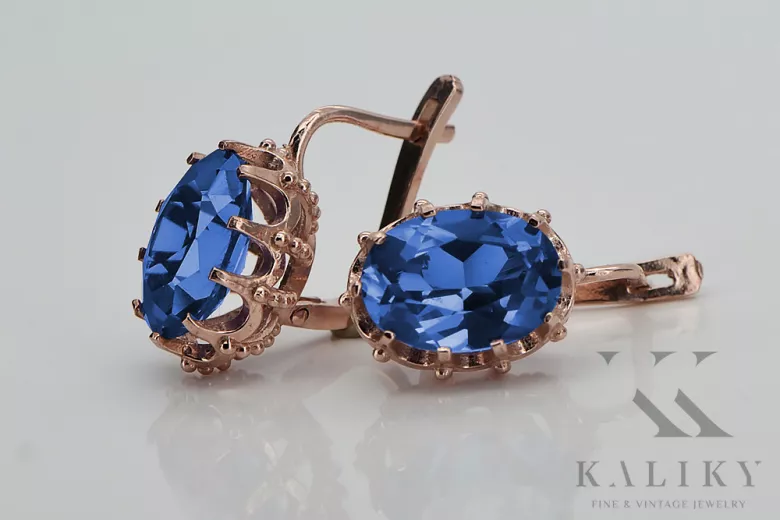 Vintage rose pink 14k 585 gold alexandrite sapphire vec079 Vintage Vintage rose pink 14k 585 gold alexandrite sapphire vec079 Vintage